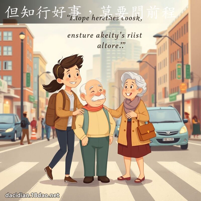 但知行好事，莫要問前程 - 國語大辭典配圖