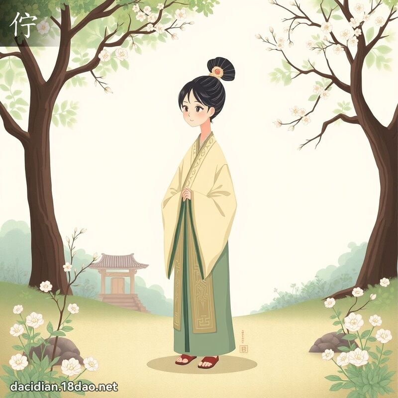 佇 - 國語大辭典配圖
