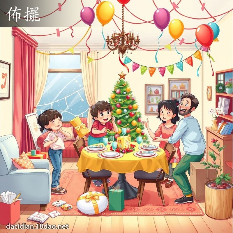 佈擺 - 國語大辭典配圖