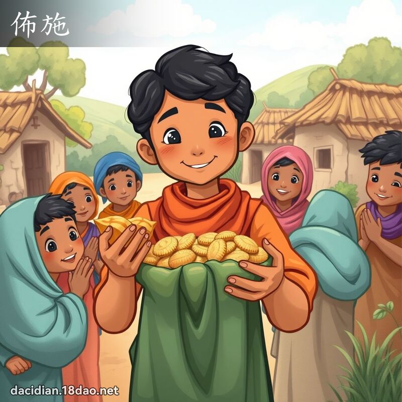 佈施 - 國語大辭典配圖