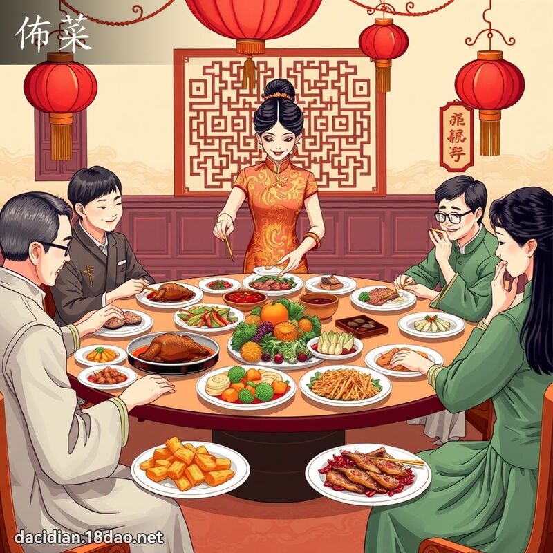 布菜 - 国语大辞典配图