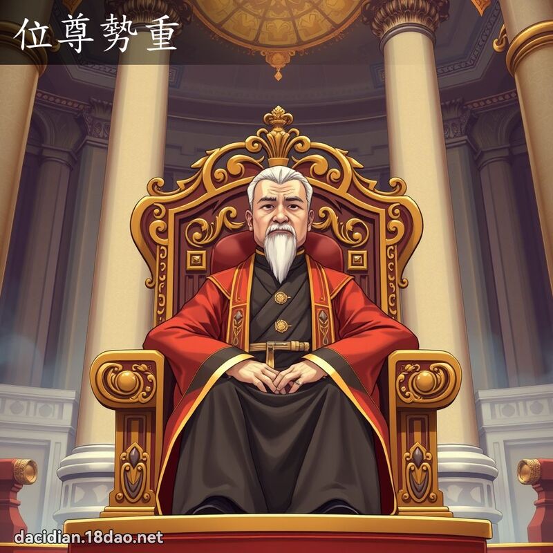 位尊勢重 - 國語大辭典配圖
