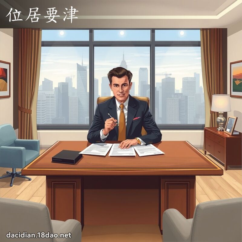 位居要津 - 國語大辭典配圖