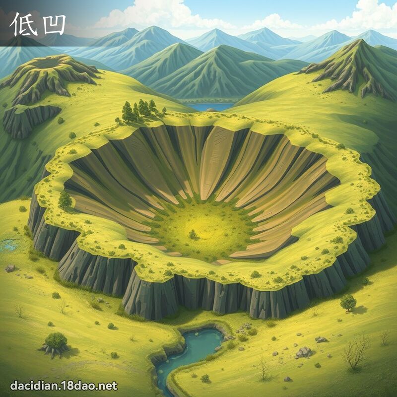 低凹 - 国语大辞典配图