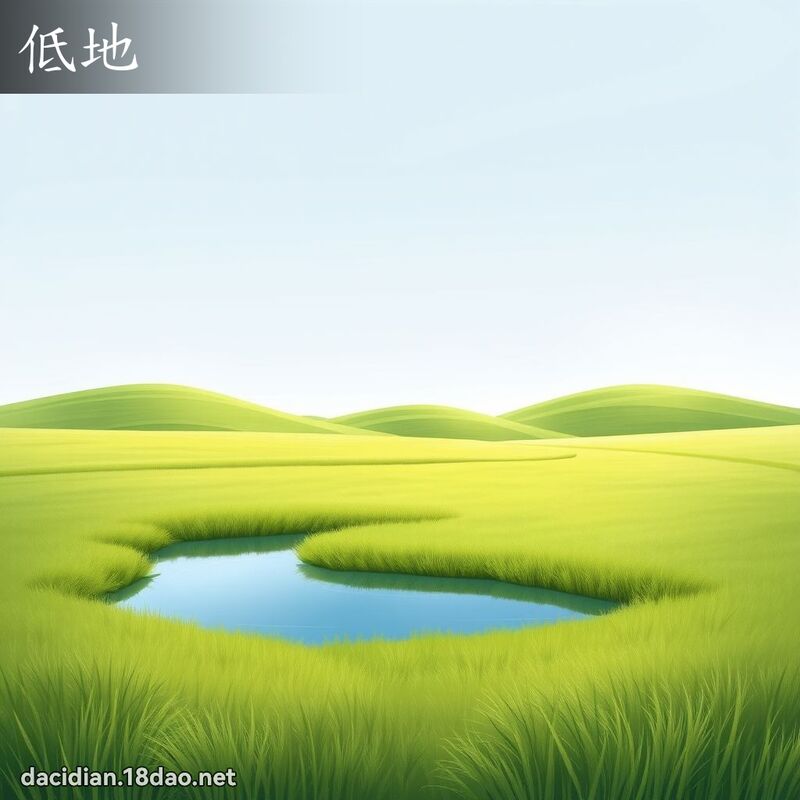 低地 - 國語大辭典配圖