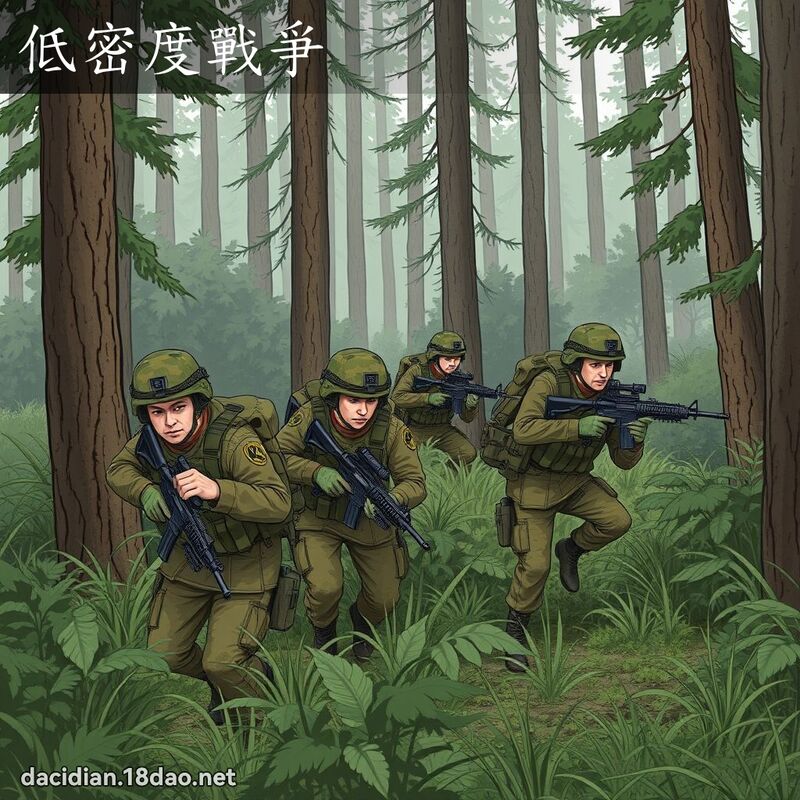 低密度戰爭 - 國語大辭典配圖