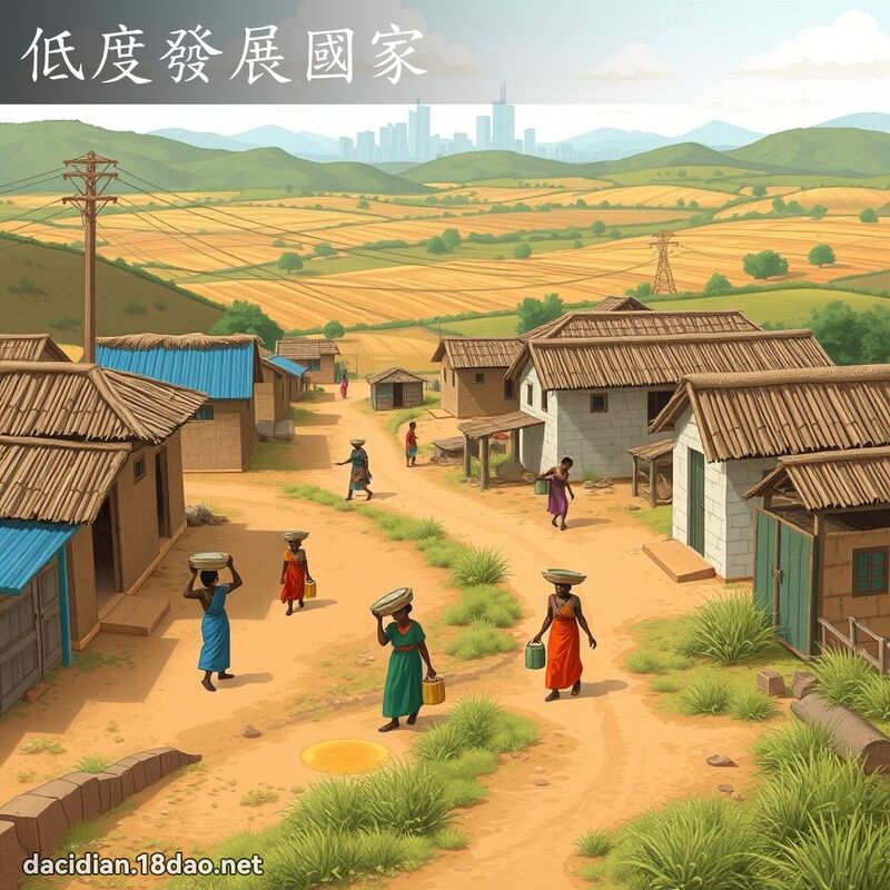 低度发展国家 - 国语大辞典配图