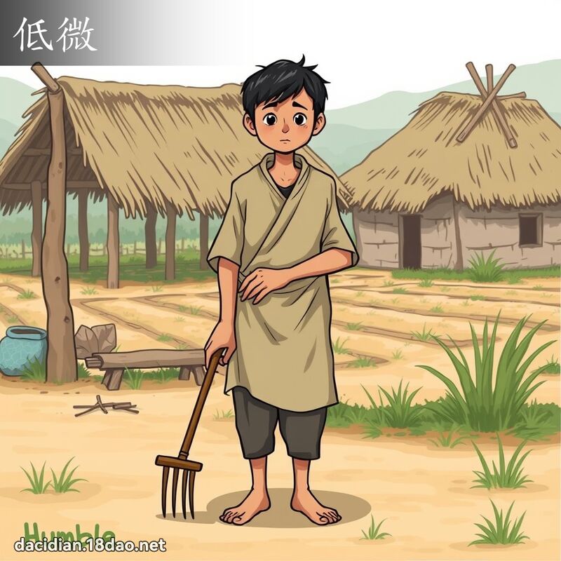 低微 - 国语大辞典配图