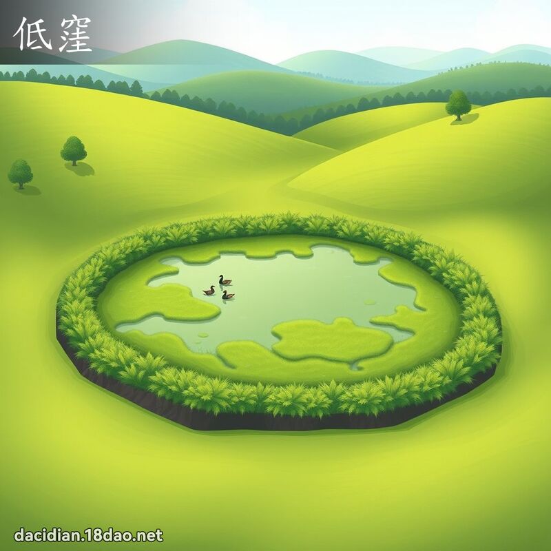 低窪 - 國語大辭典配圖