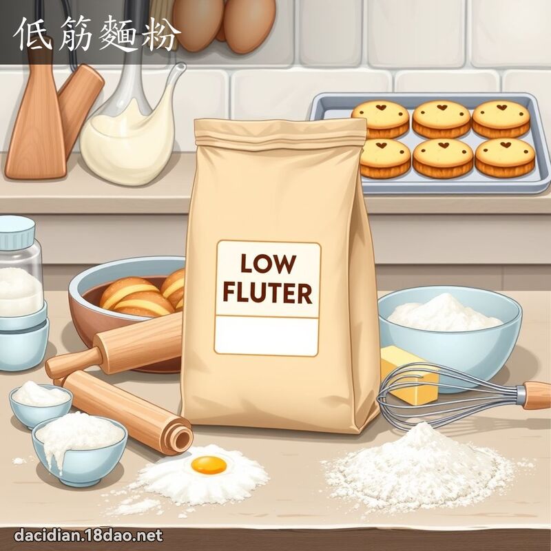 低筋麵粉 - 國語大辭典配圖