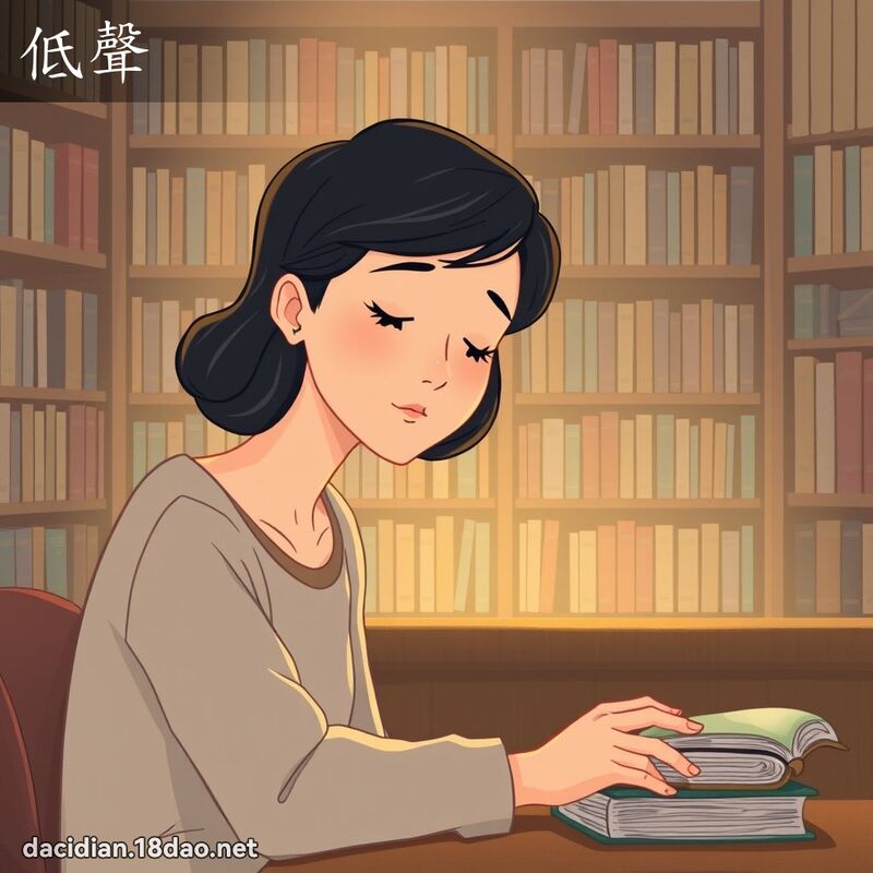 低聲 - 國語大辭典配圖
