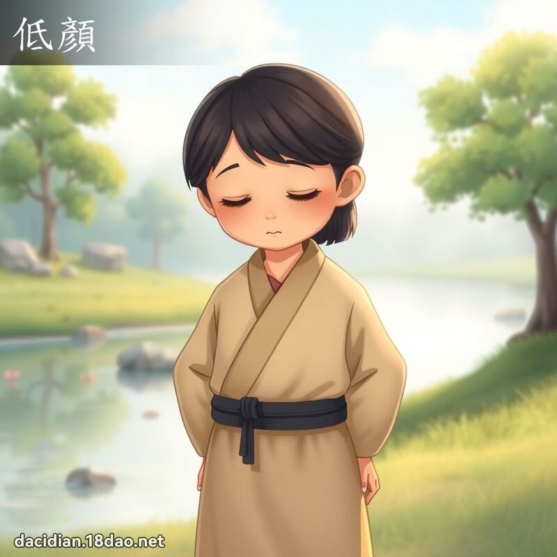 低顏 - 國語大辭典配圖