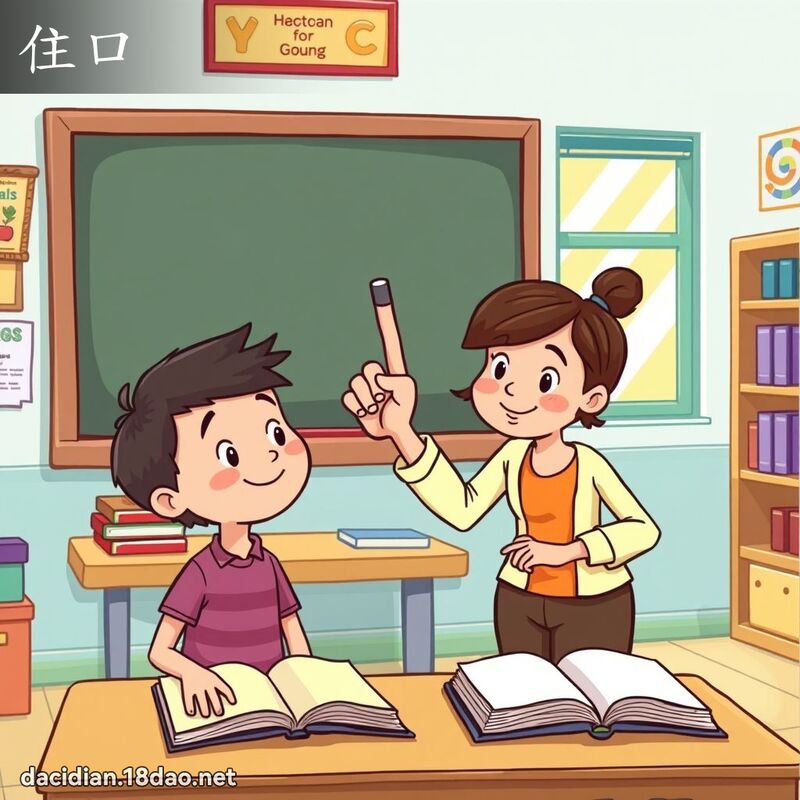 住口 - 國語大辭典配圖