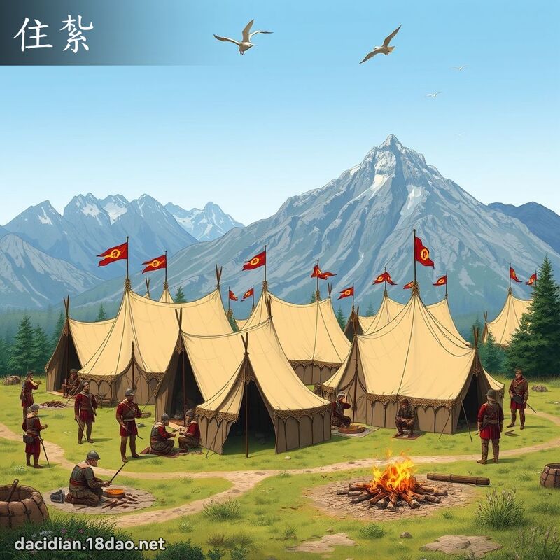 住紮 - 國語大辭典配圖