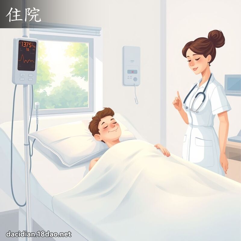 住院 - 国语大辞典配图