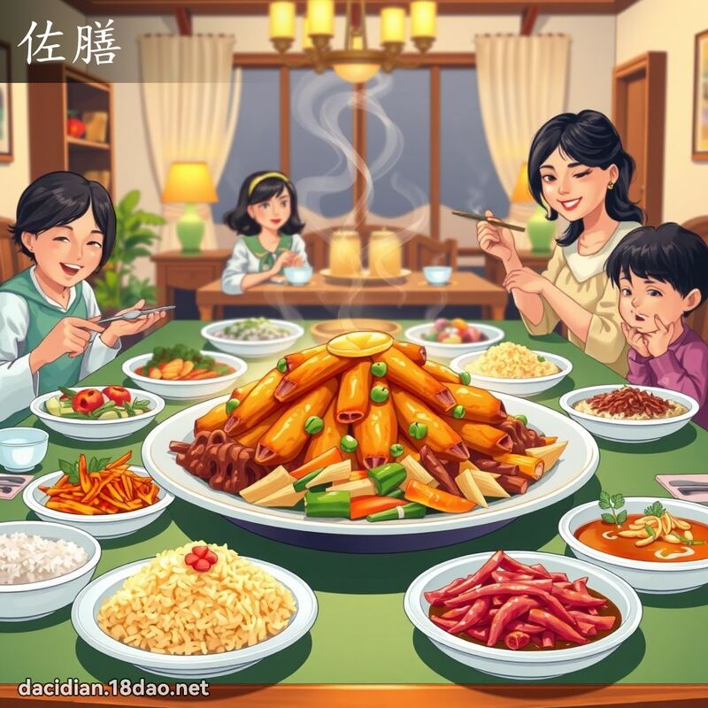 佐膳 - 國語大辭典配圖