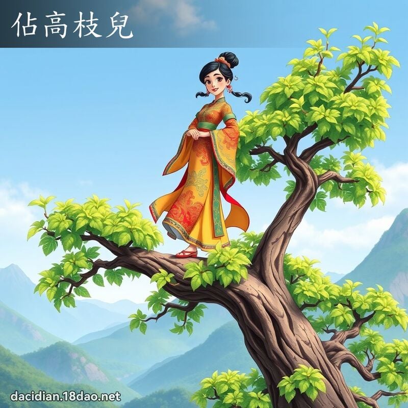 佔高枝儿 - 国语大辞典配图