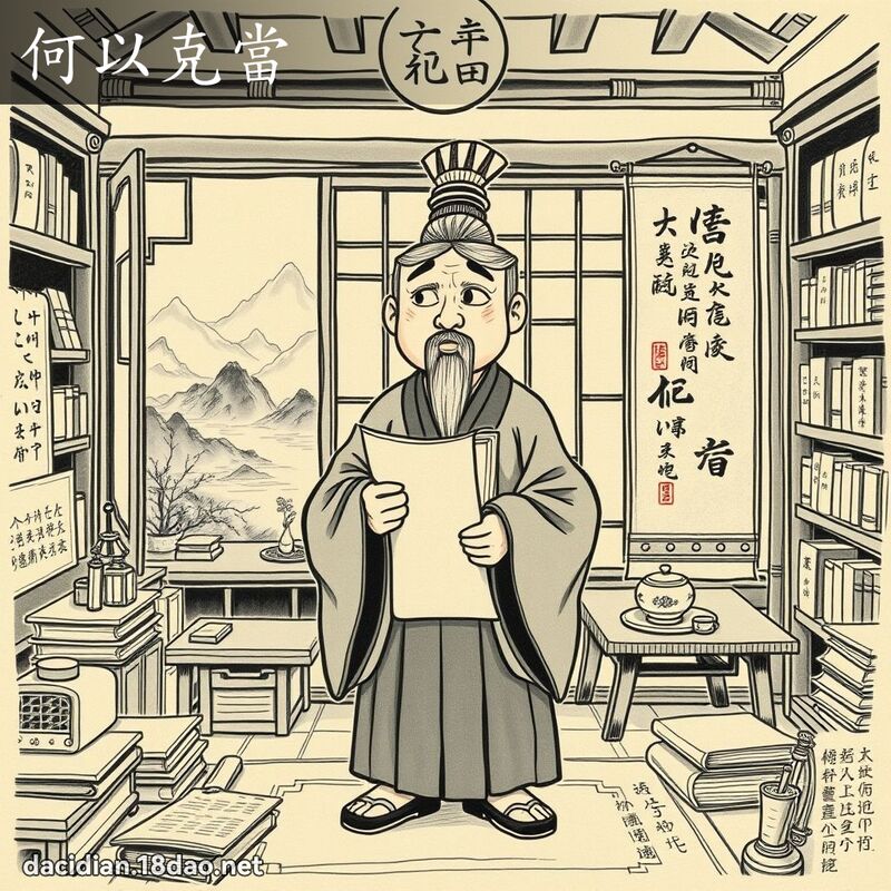 何以克當 - 國語大辭典配圖