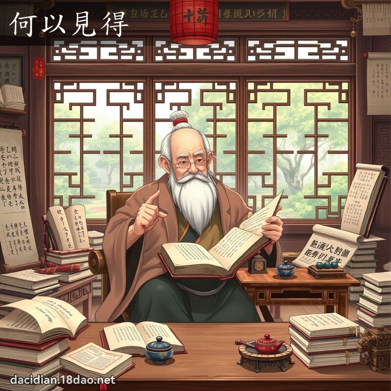 何以见得 - 国语大辞典配图