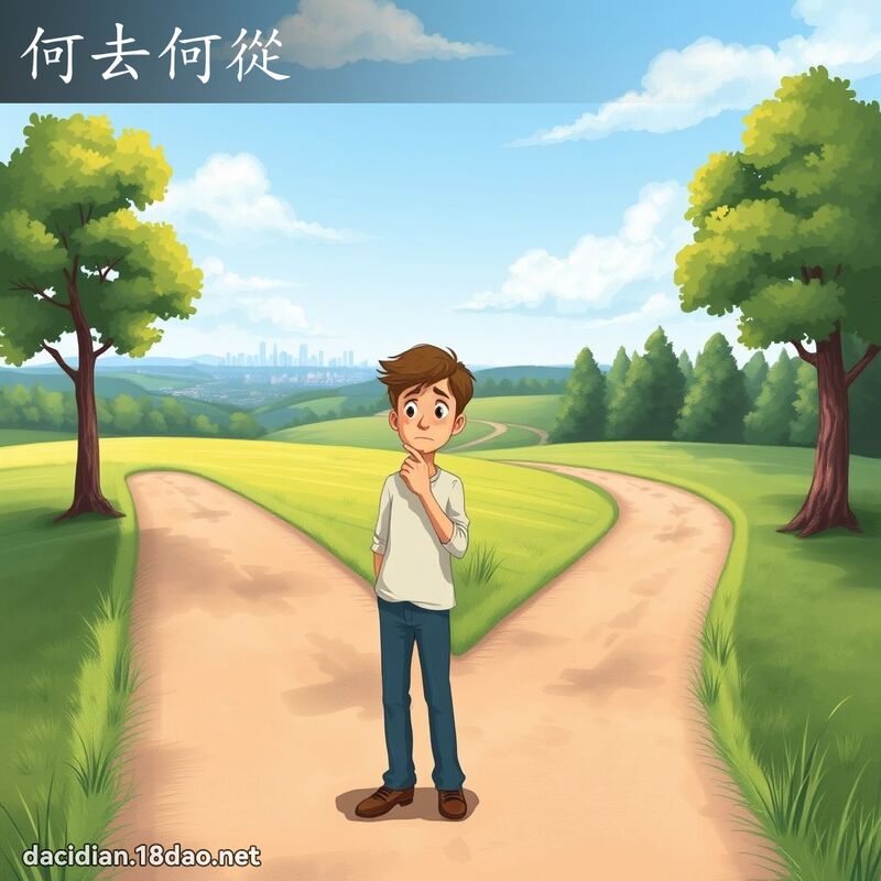 何去何從 - 國語大辭典配圖