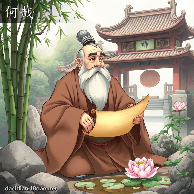 何哉 - 国语大辞典配图