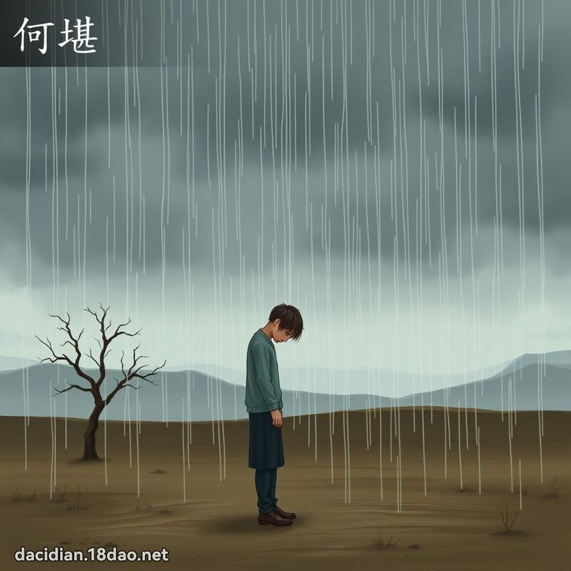 何堪 - 国语大辞典配图