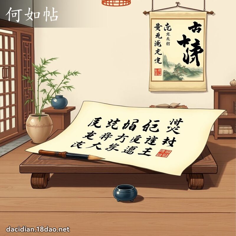 何如帖 - 國語大辭典配圖