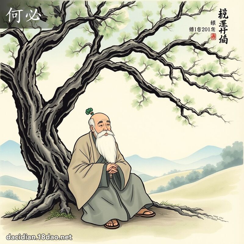 何必 - 國語大辭典配圖
