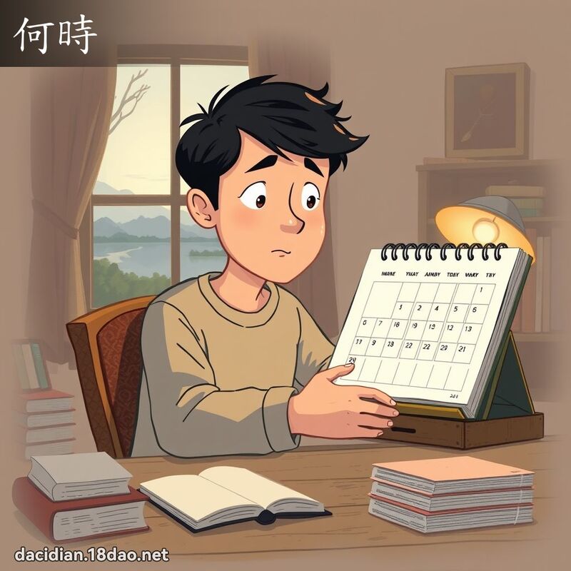 何時 - 國語大辭典配圖
