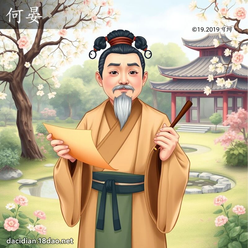 何晏 - 國語大辭典配圖