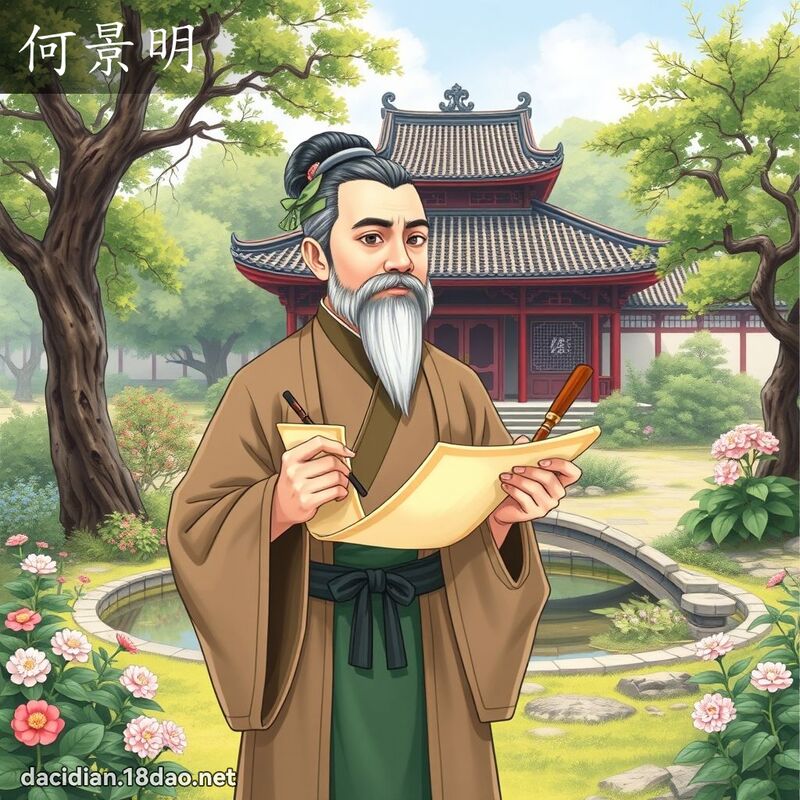 何景明 - 国语大辞典配图
