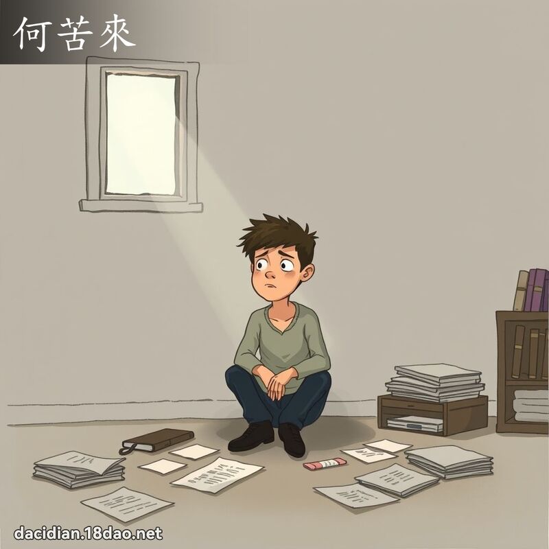 何苦来 - 国语大辞典配图