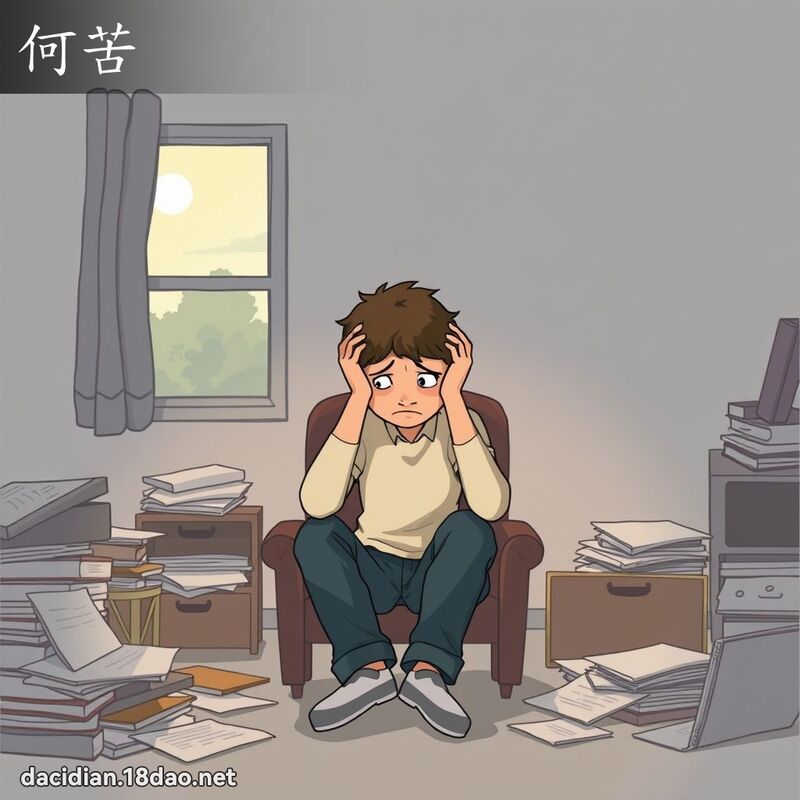 何苦 - 国语大辞典配图