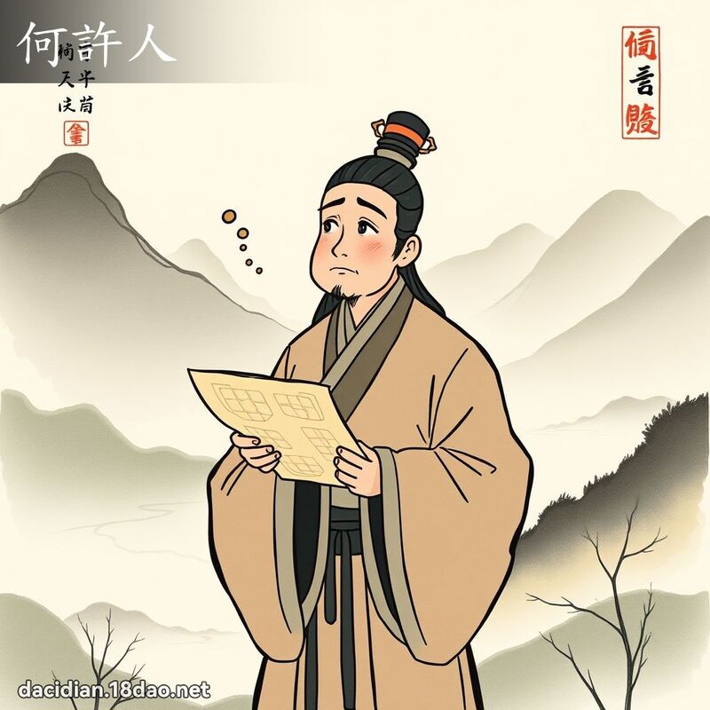 何许人 - 国语大辞典配图