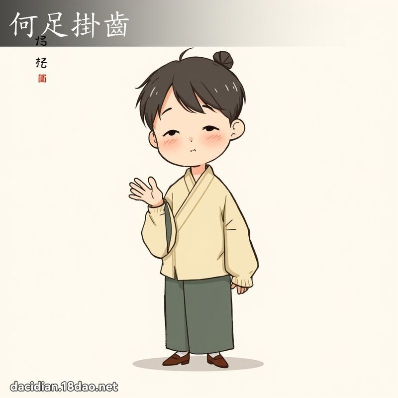 何足掛齒 - 國語大辭典配圖