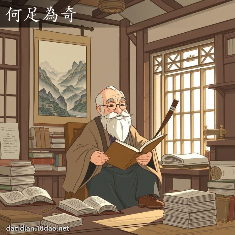 何足为奇 - 国语大辞典配图