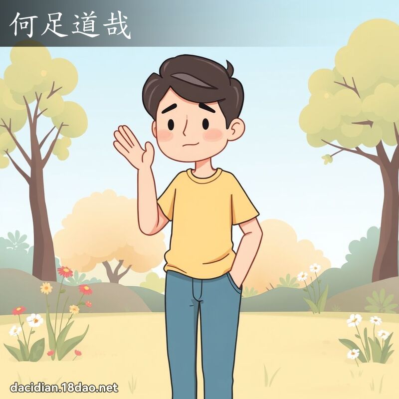 何足道哉 - 國語大辭典配圖