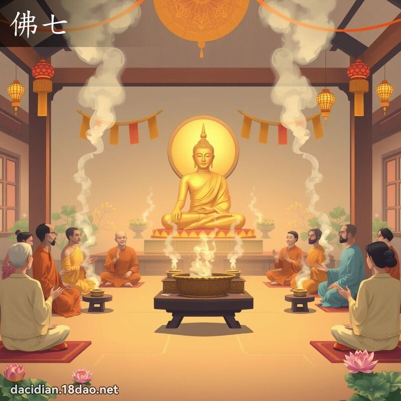 佛七 - 国语大辞典配图
