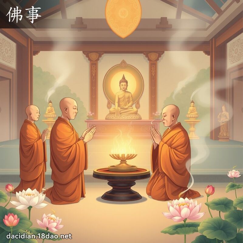 佛事 - 國語大辭典配圖