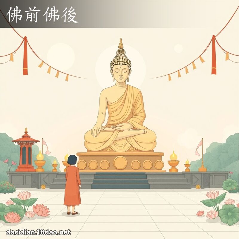 佛前佛後 - 國語大辭典配圖