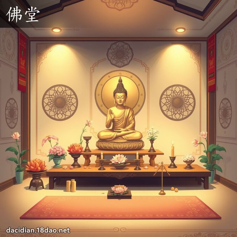佛堂 - 國語大辭典配圖
