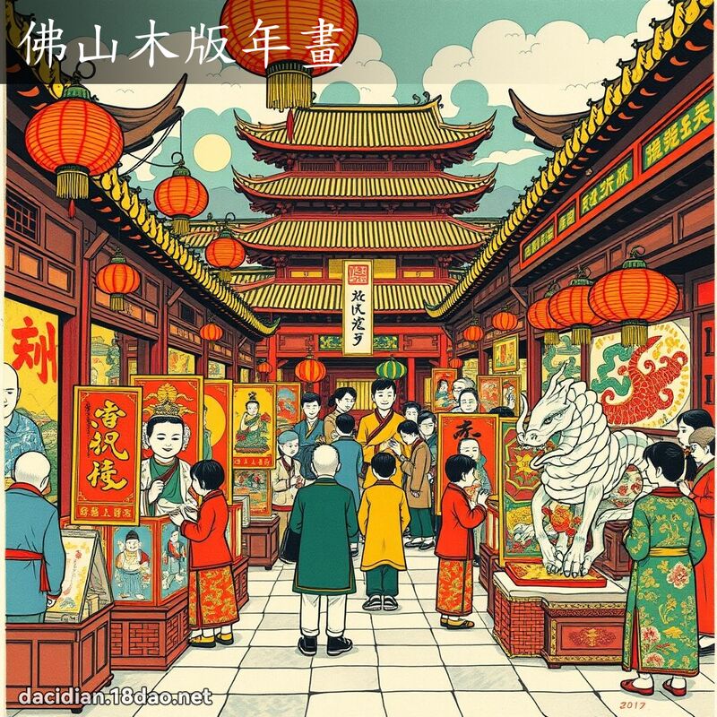 佛山木版年畫 - 國語大辭典配圖