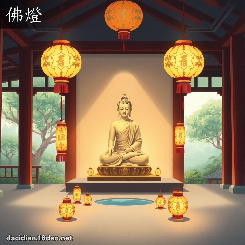 佛燈 - 國語大辭典配圖