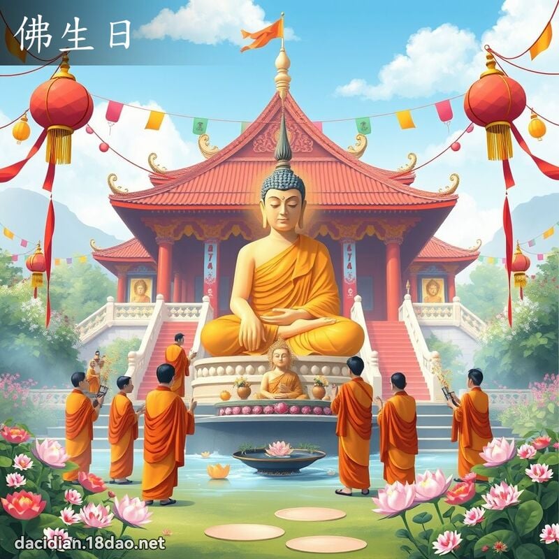 佛生日 - 國語大辭典配圖