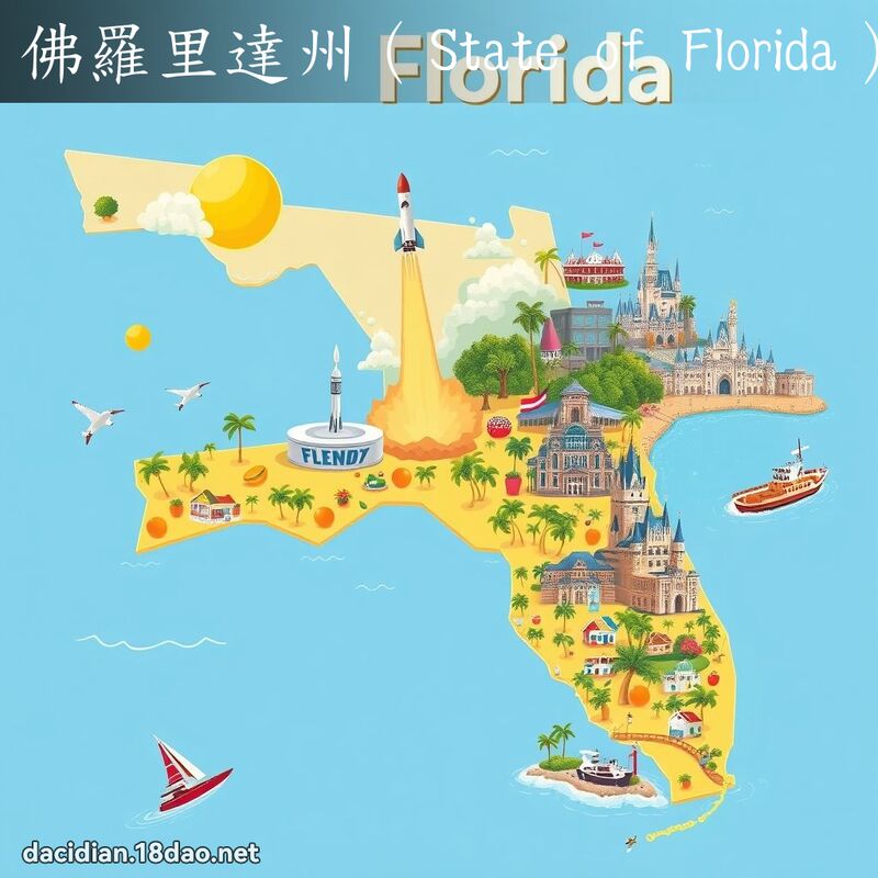 佛羅里達州（State of Florida） - 國語大辭典配圖