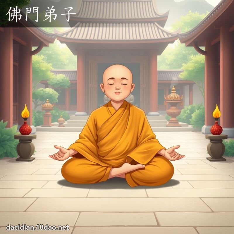 佛門弟子 - 國語大辭典配圖