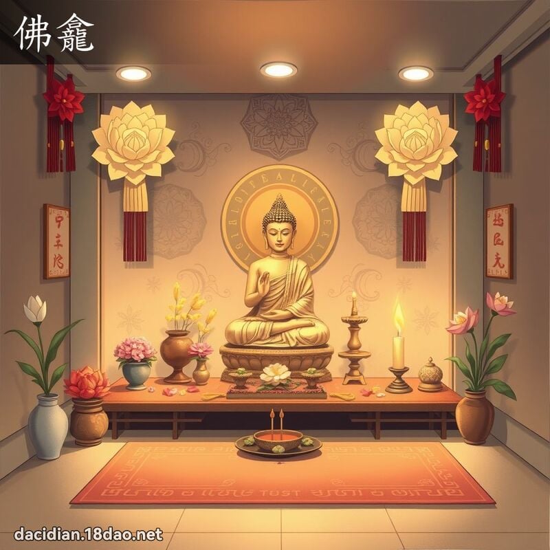 佛龕 - 國語大辭典配圖