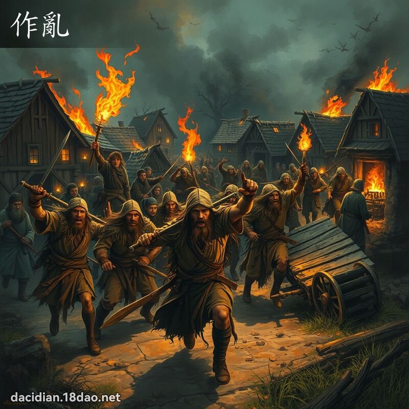 作亂 - 國語大辭典配圖