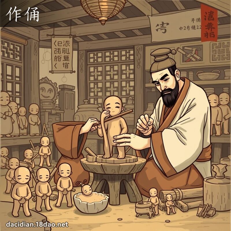 作俑 - 国语大辞典配图