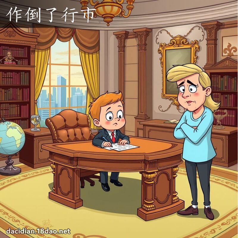 作倒了行市 - 国语大辞典配图
